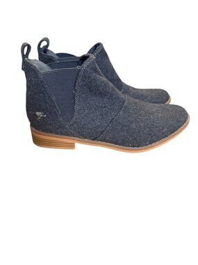 Rocket Dog Women's Charcoal Grey Felted Wool Chelsea Ankle Booties Size 7.5